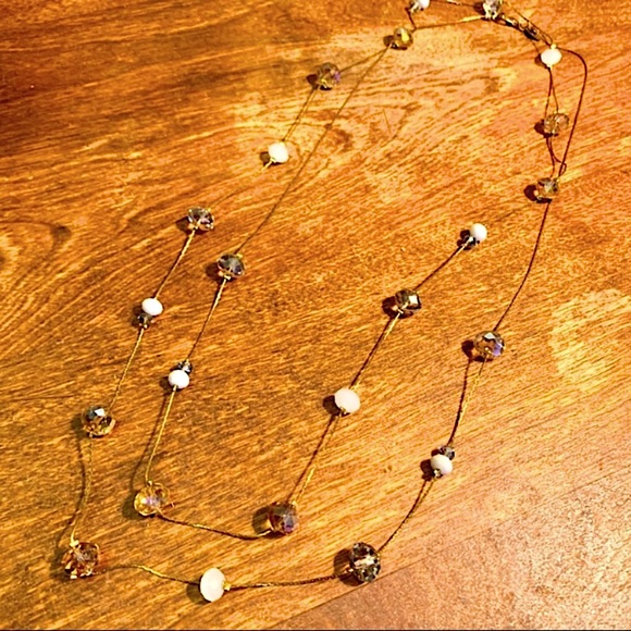Ali Kahn New York Floating Glass Bead Necklace - Picture 1 of 7
